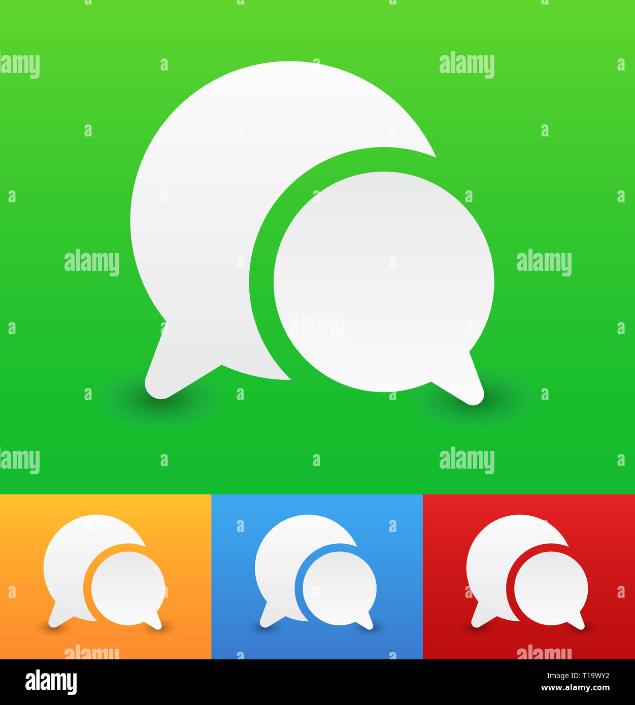 Speech bubble elements Stock Photo - Alamy