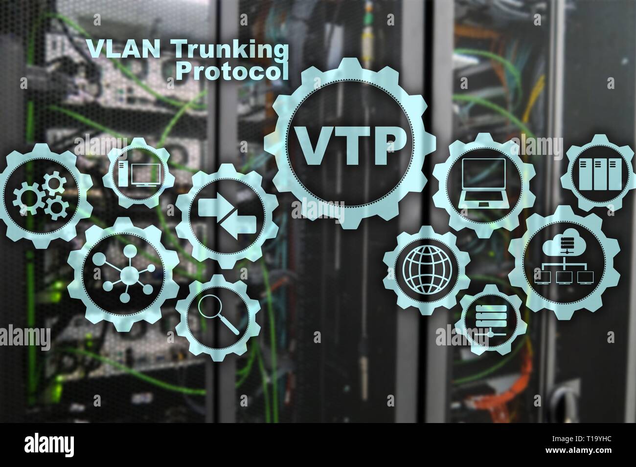 VLAN Trunking Protocol. Virtual Local Area Network. VTP Stock Photo Alamy