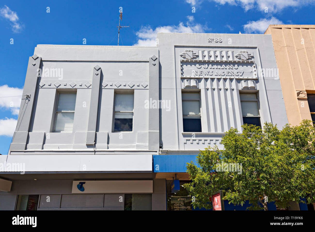 The former Art Deco Gullan's Newsagency.The Bridge Mall area of