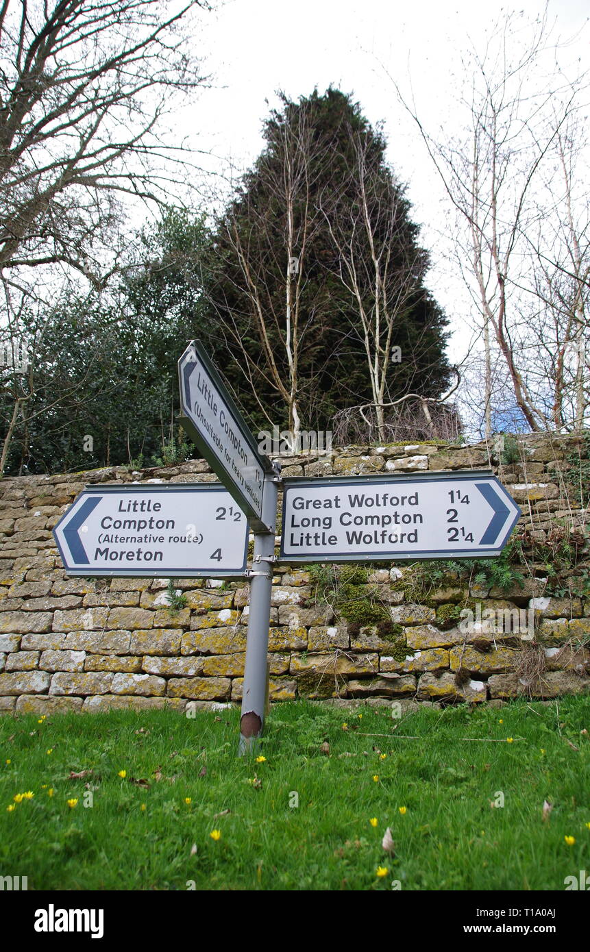 Little Compton. The Donnington Way. Warwickshire. Cotswolds. England