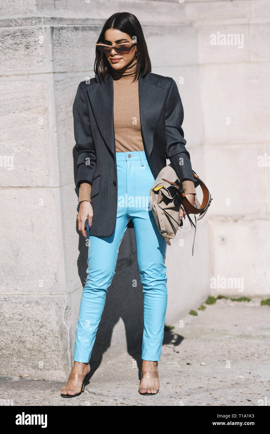 Blogger Camila Coelho posing on the street outside of the 3, Stock Photo,  Picture And Rights Managed Image. Pic. PAH-0941-108950060