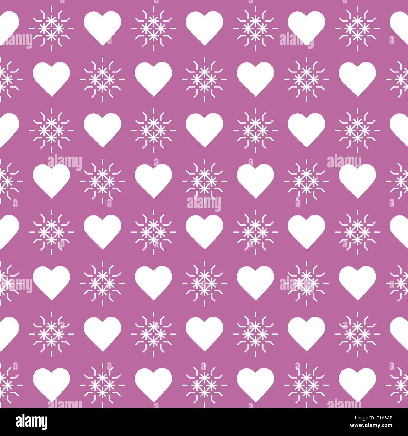 Cute seamless pattern with hearts. Happy Valentine's Day. Romantic ...