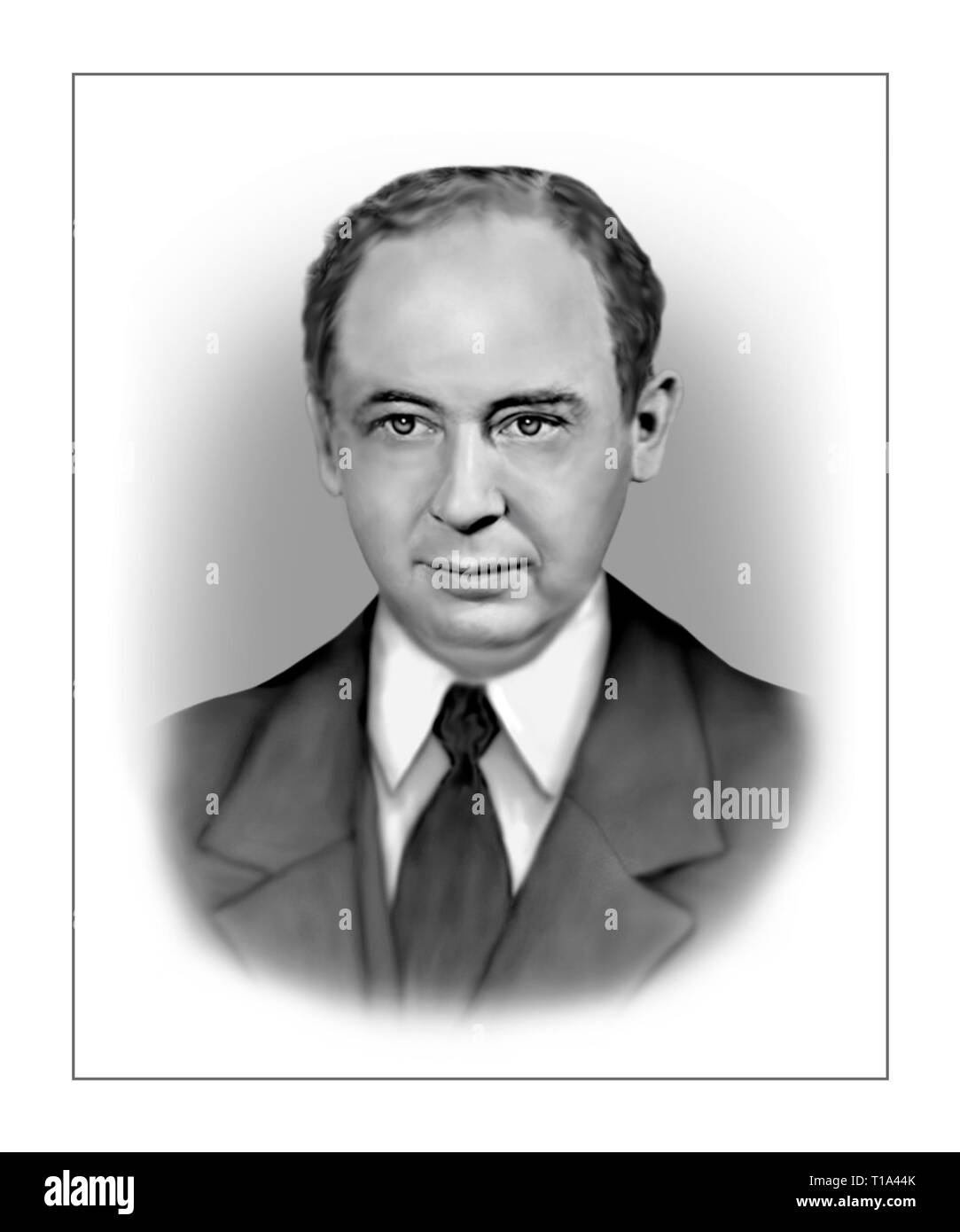 John von Neumann 1903-1957 Hungarian American Mathematician Physicist Computer Scientist Polymath Stock Photo