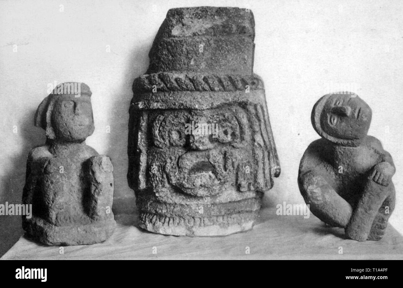 religion, natural religions, Kukulkan, rain deity of the Maya, sculpture, stone, Royal Ethnographical Museum, Munich, Artist's Copyright has not to be cleared Stock Photo