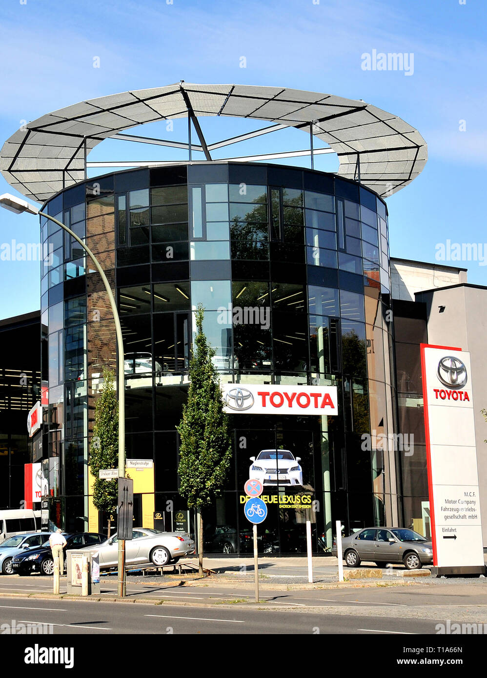 Toyoto Motor Company, Stralauer Allee, Berlin, Germany Stock Photo