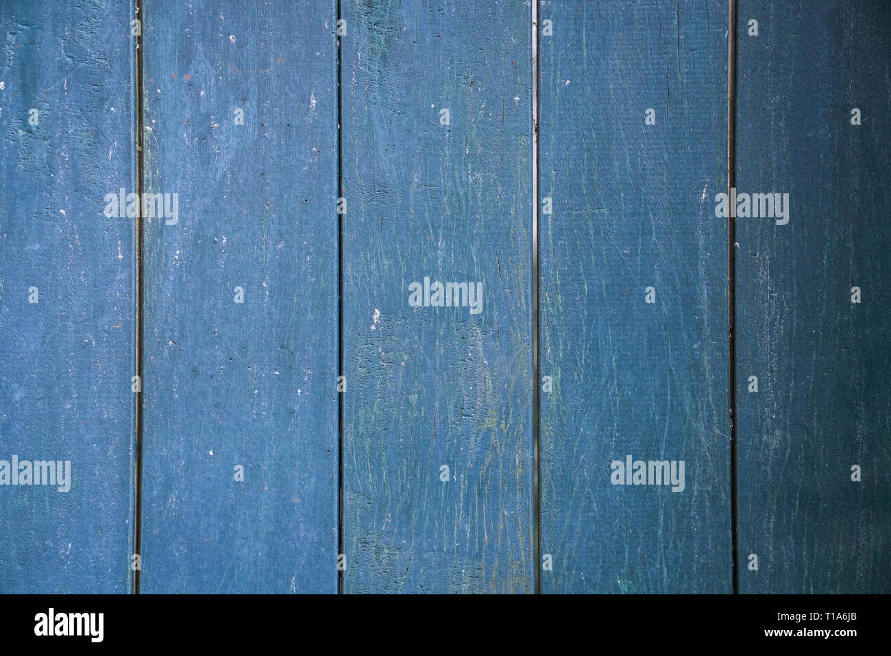 Background texture of aged dark green wood planks Stock Photo