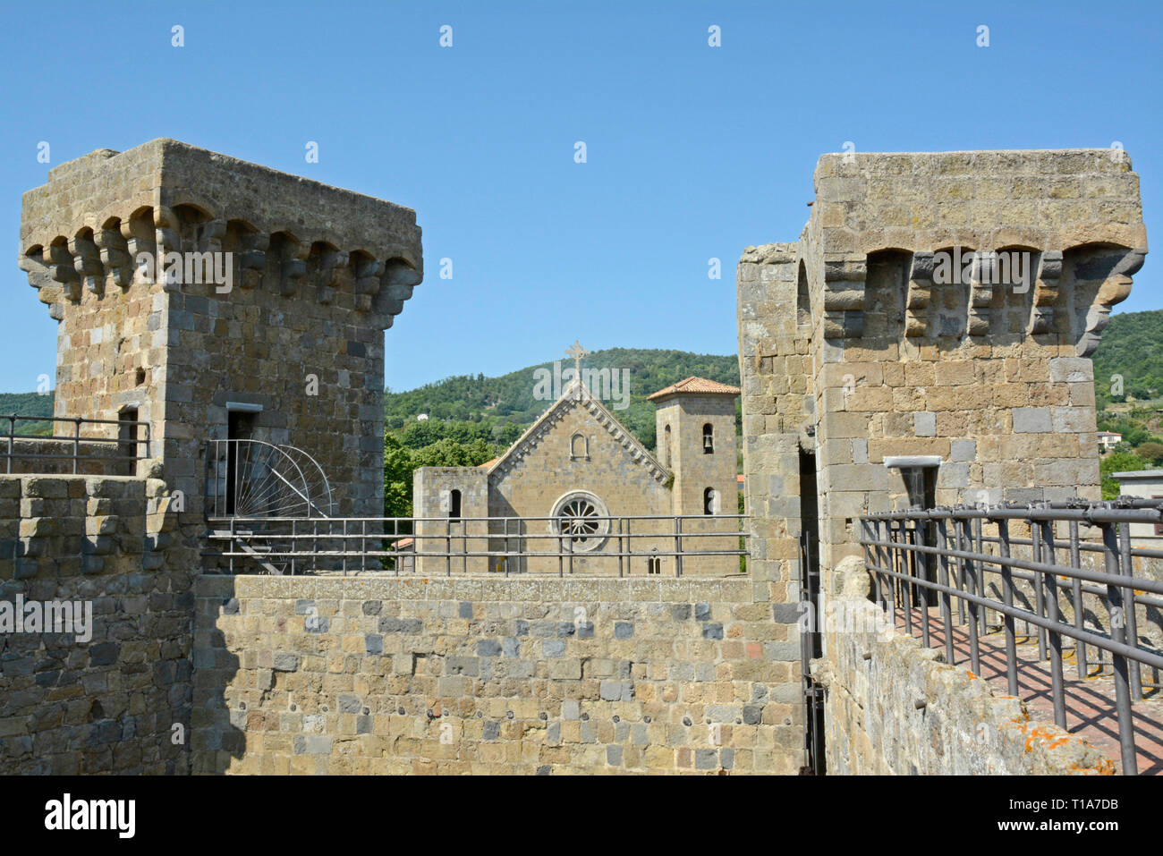 Castle in the town of Bolsena in Lazio, Italy Stock Photo
