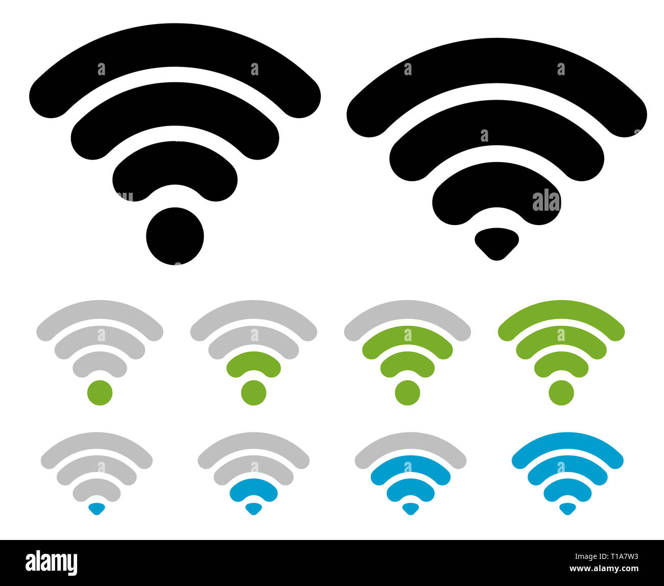 Signal symbol set Stock Photo - Alamy