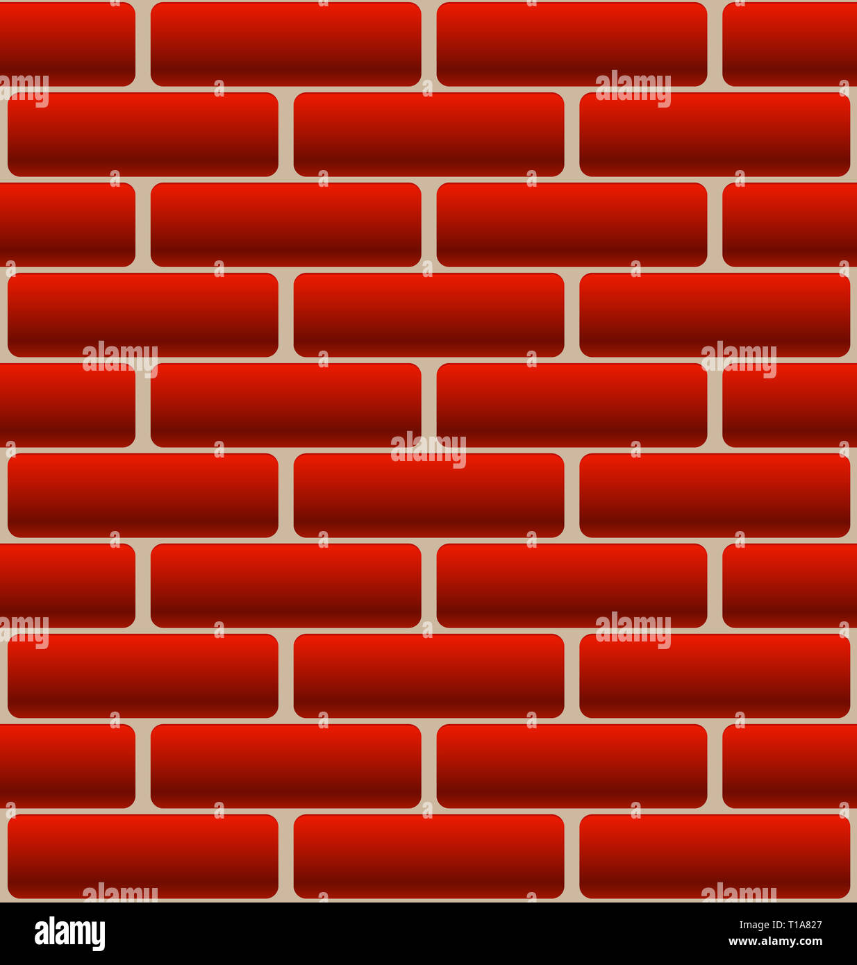 Cartoon-Like Brick Wall Texture Stock Photo - Alamy