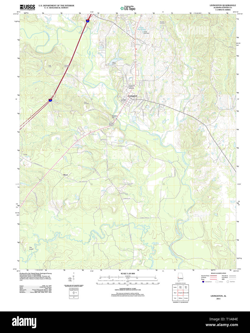 Map of livingston hires stock photography and images Alamy