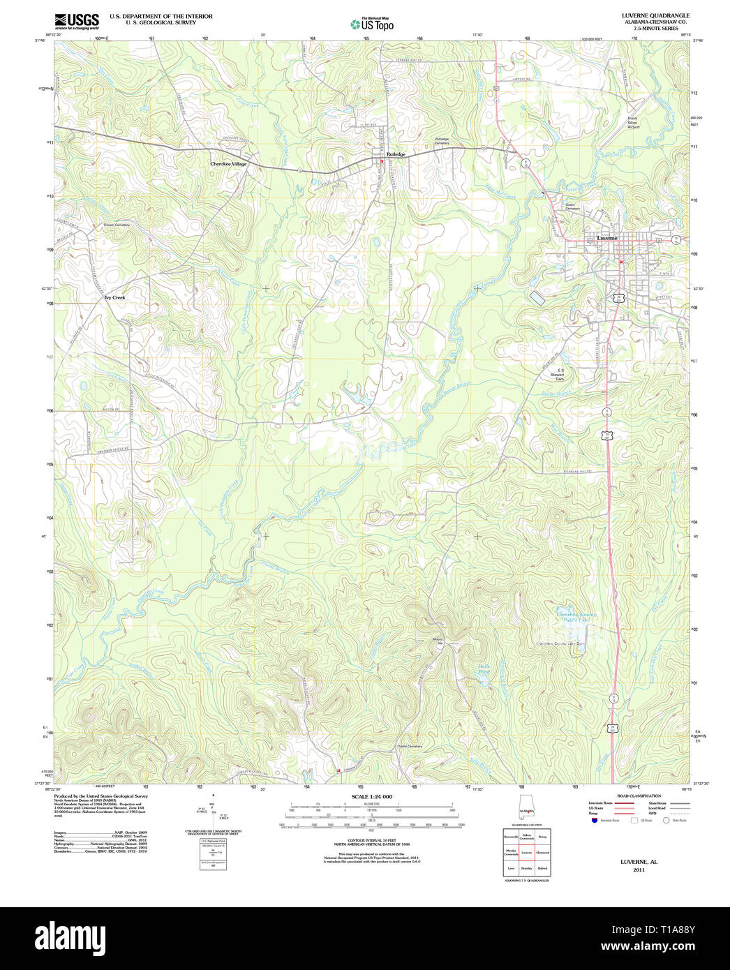 Map of luverne hires stock photography and images Alamy