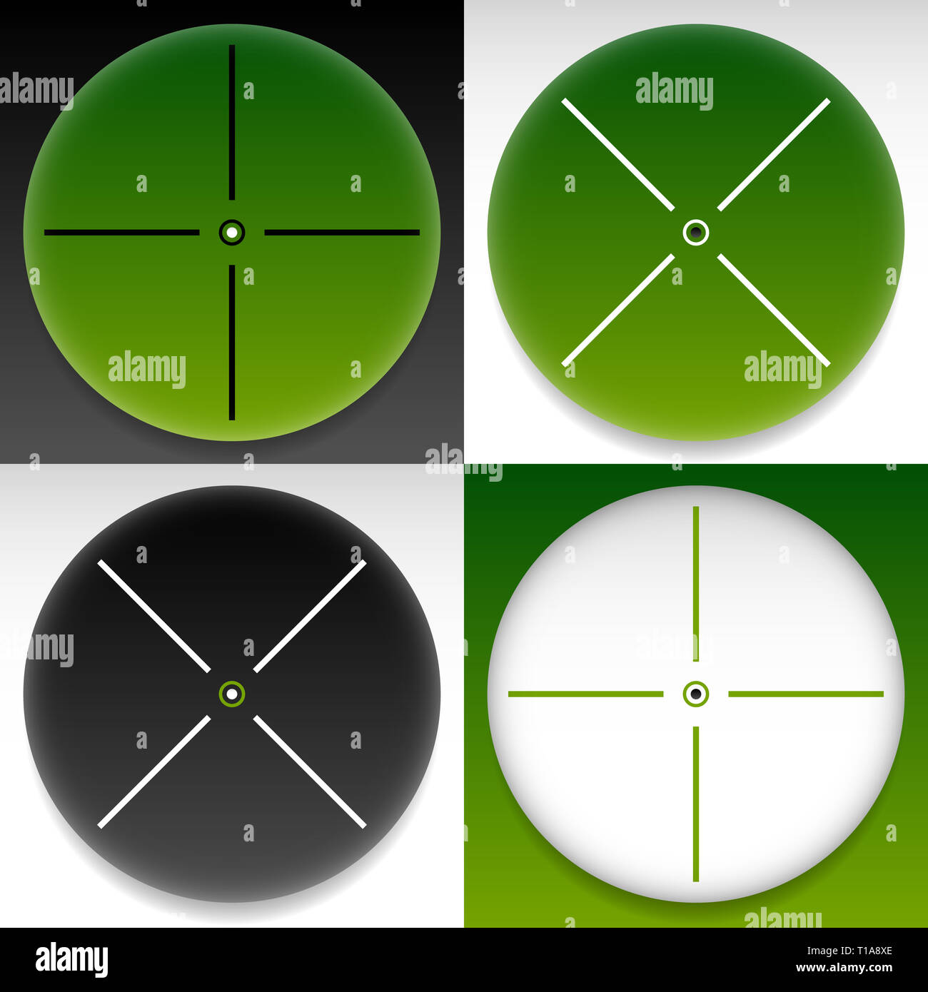 Target mark, cross hair set. Vector graphics Stock Photo - Alamy