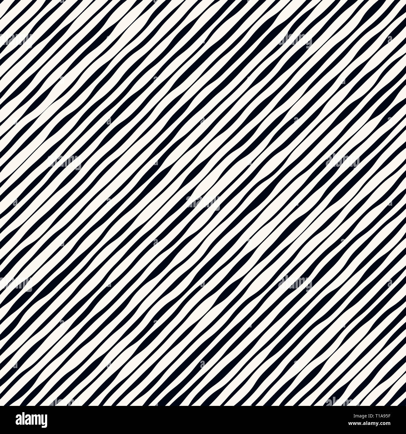 Slanted wavy lines. Modern, minimal vector pattern Stock Photo - Alamy