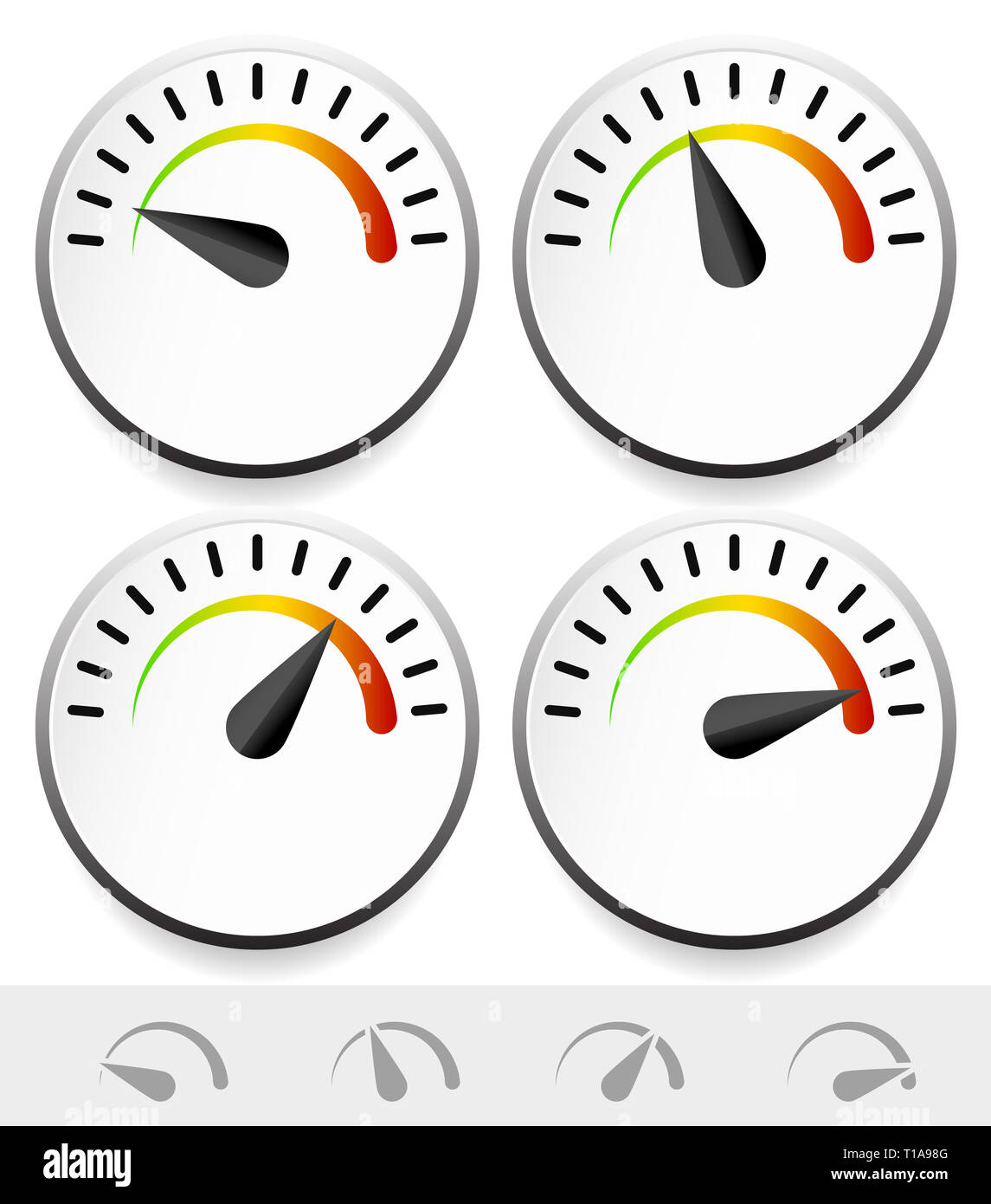 Stylish, compact dial templates Stock Photo - Alamy
