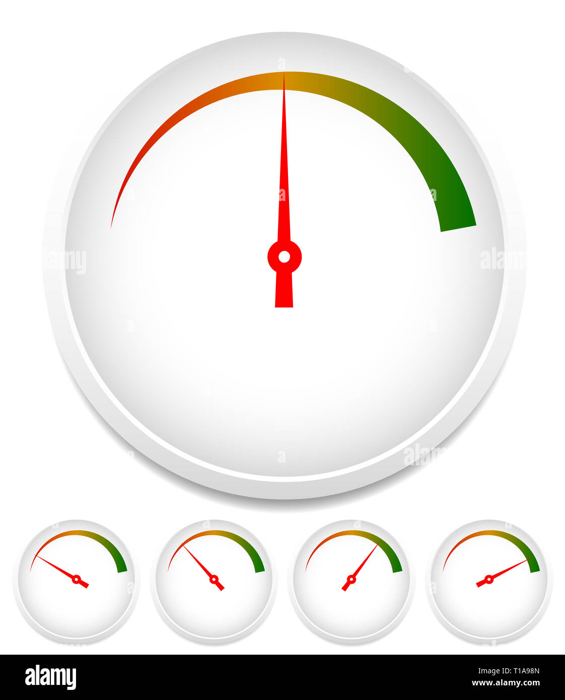 Circle dial, gauge template. Editable vector illustration Stock Photo ...
