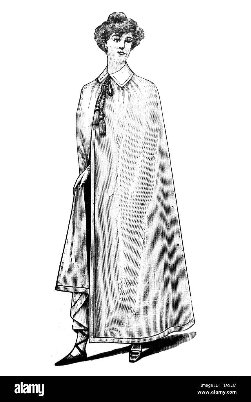 Bathrobe Vintage Illustration 1905 Stock Photo Alamy