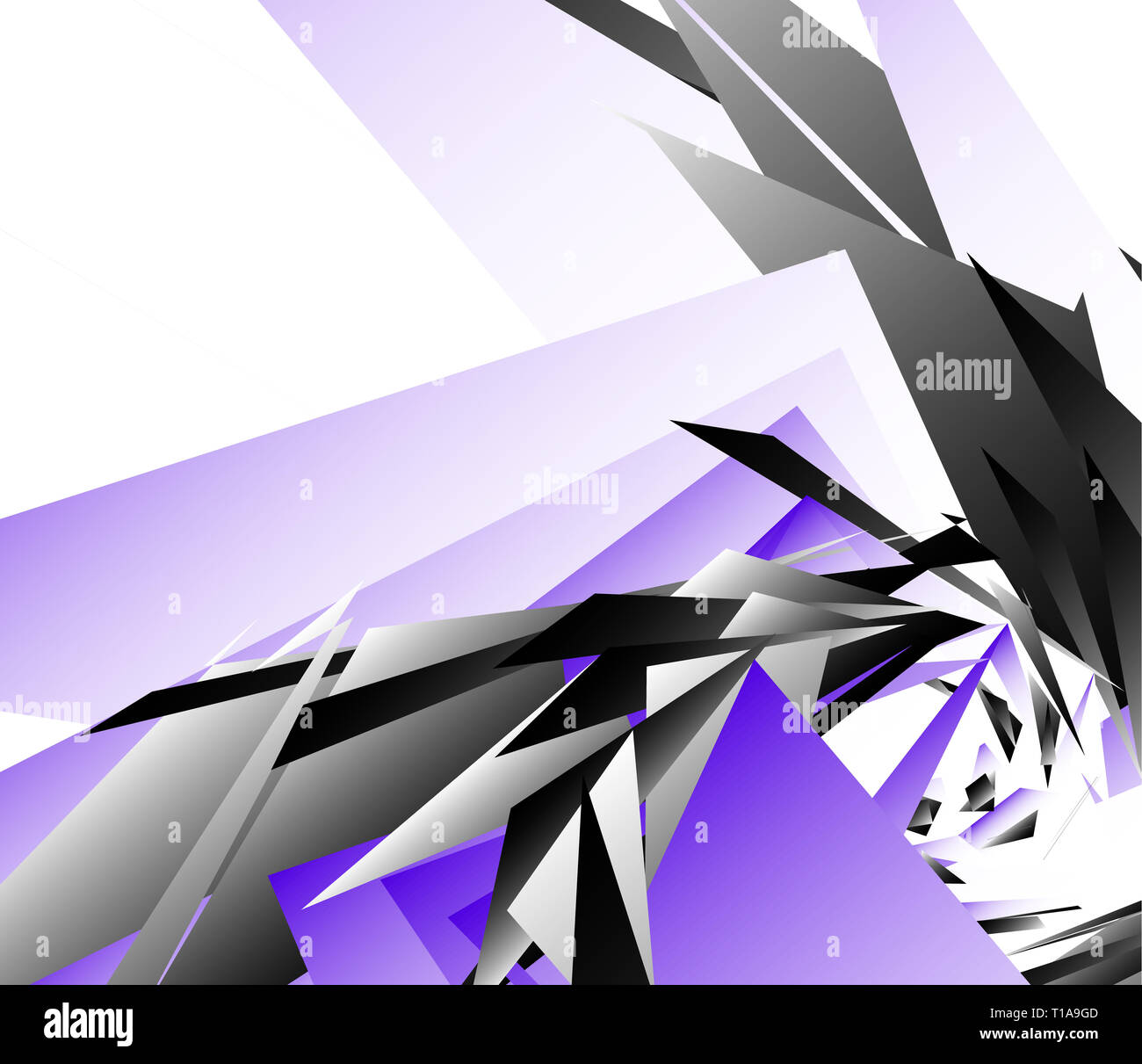 Abstract digital art background, pattern with shattered, edgy shapes ...