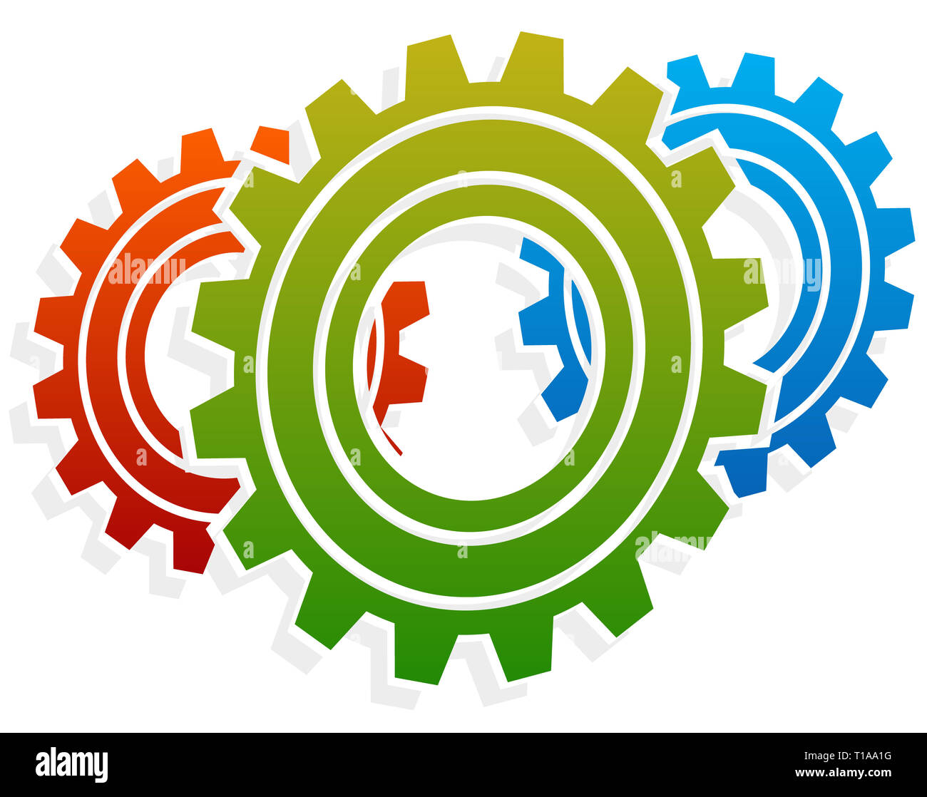 Rework Wheel Various gear wheel, rack wheel vector graphics. Mechanics ...