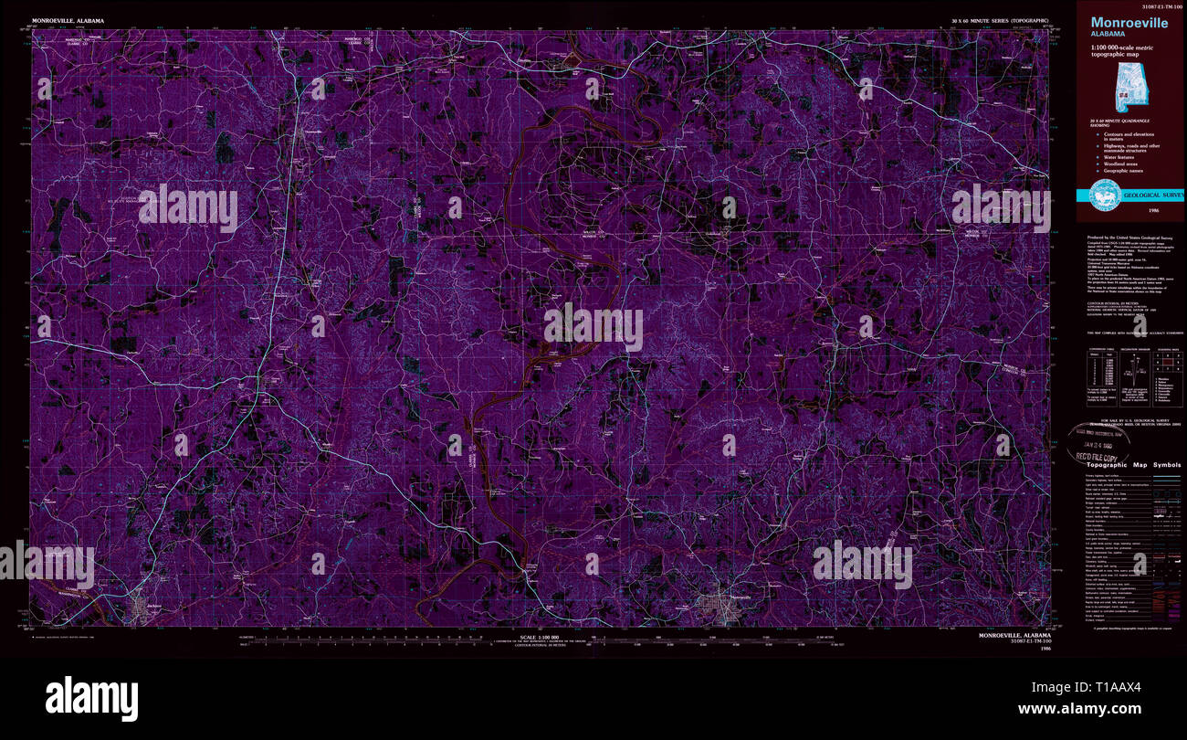 Map of monroeville hires stock photography and images Alamy