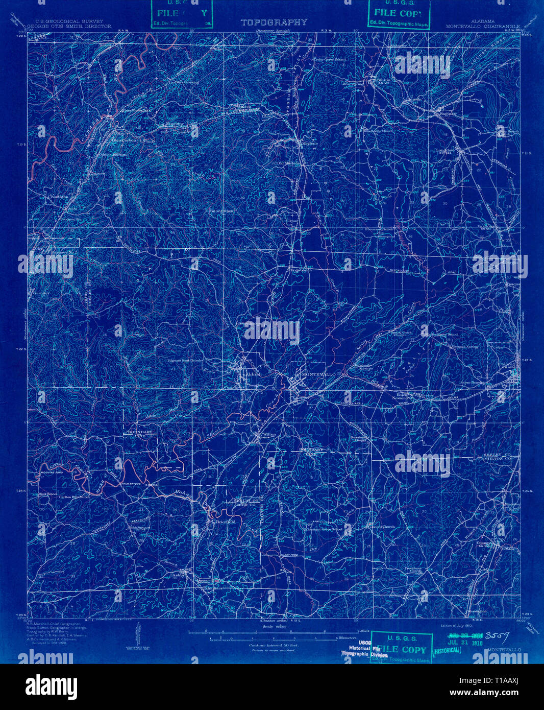 Montevallo alabama map hires stock photography and images Alamy