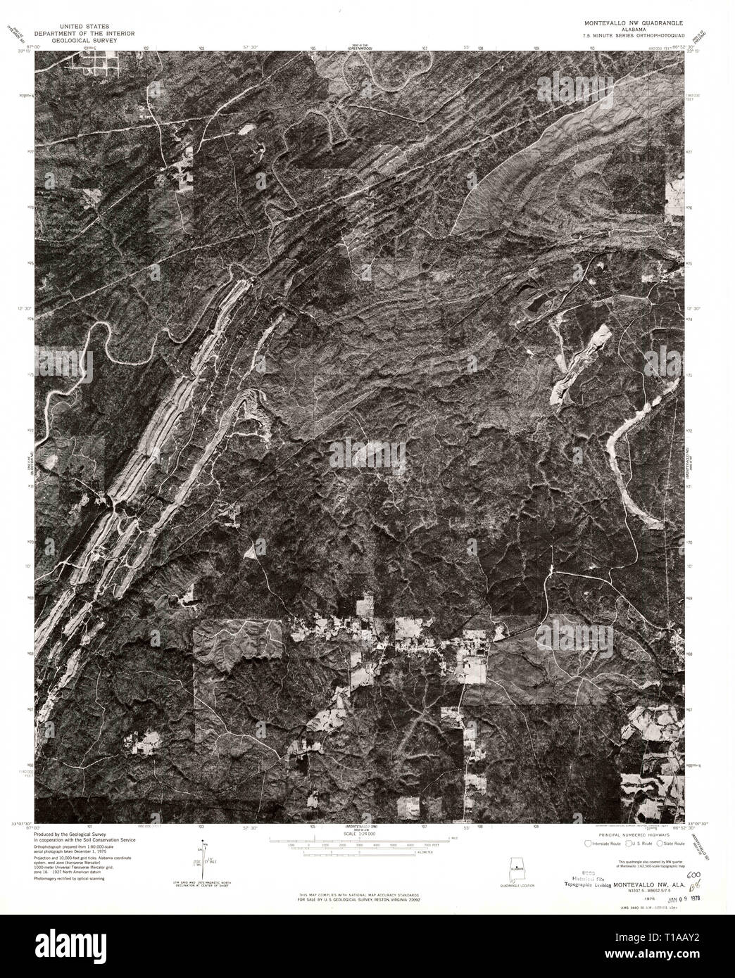 Montevallo alabama map hires stock photography and images Alamy