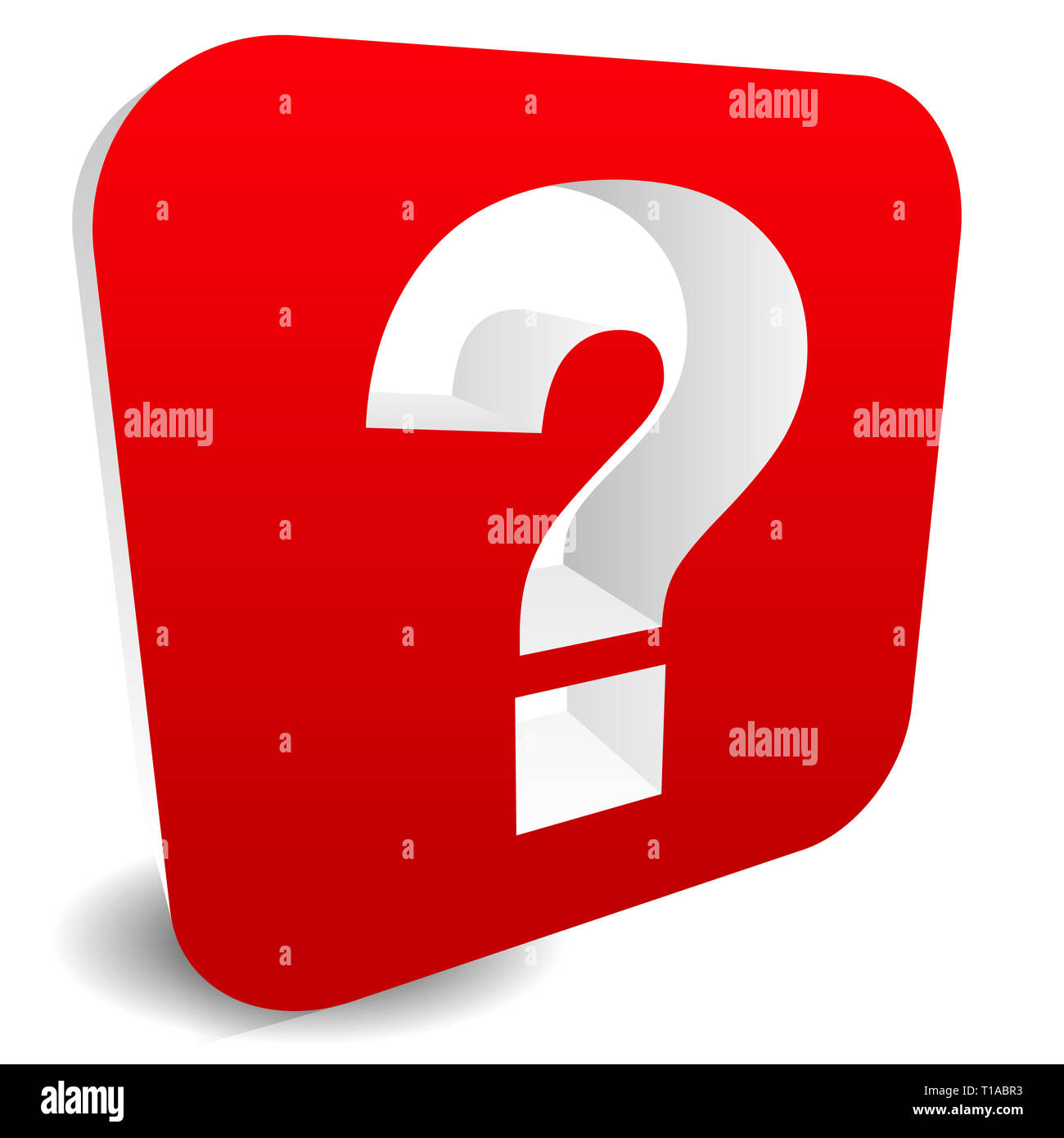 3D red question mark graphics for related concepts. Problem solving,  questions, riddle, quiz, looking for a solution Stock Photo - Alamy