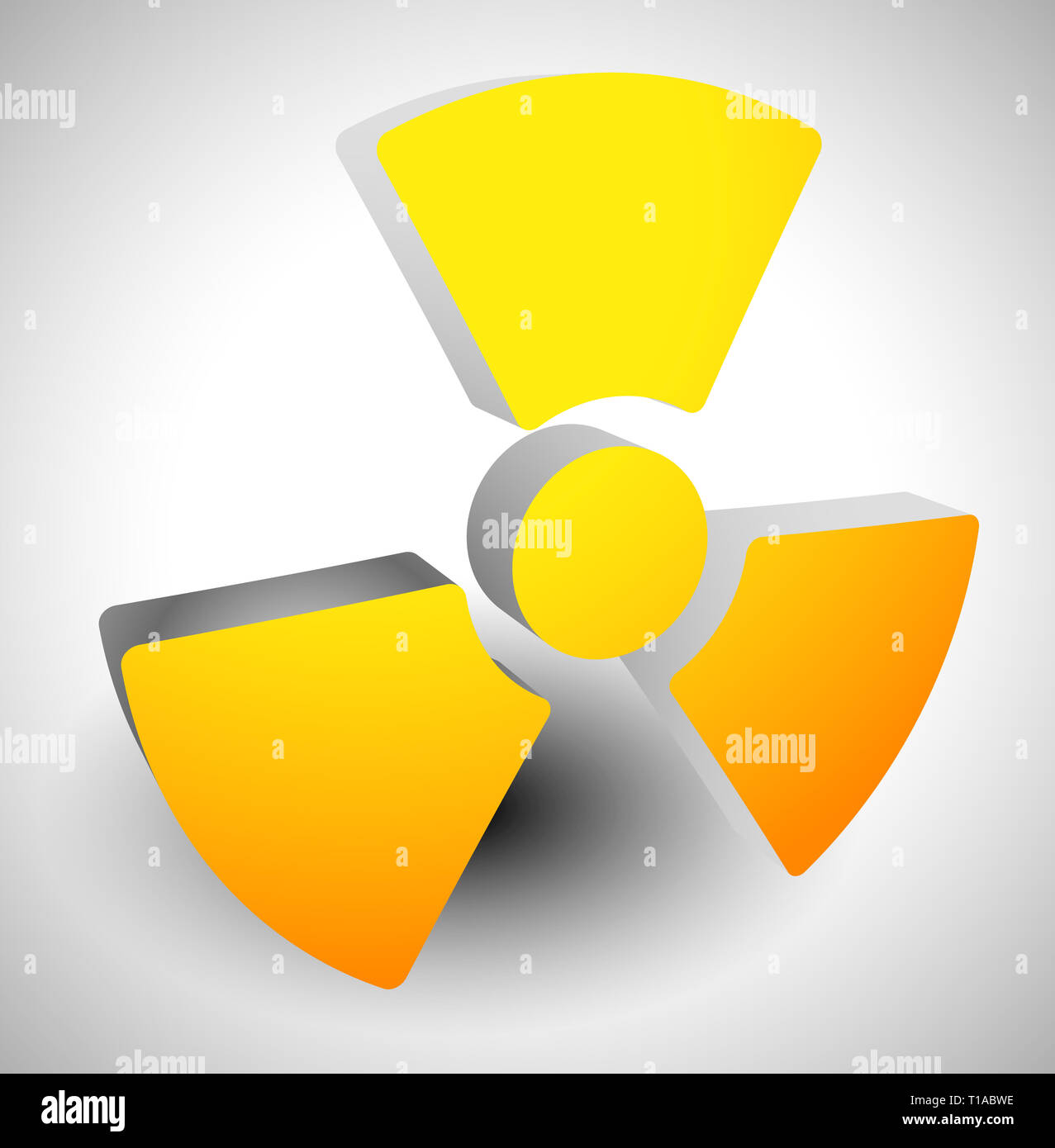 Simple radiation, radioactivity sign. Eps 10 vector illustration Stock ...