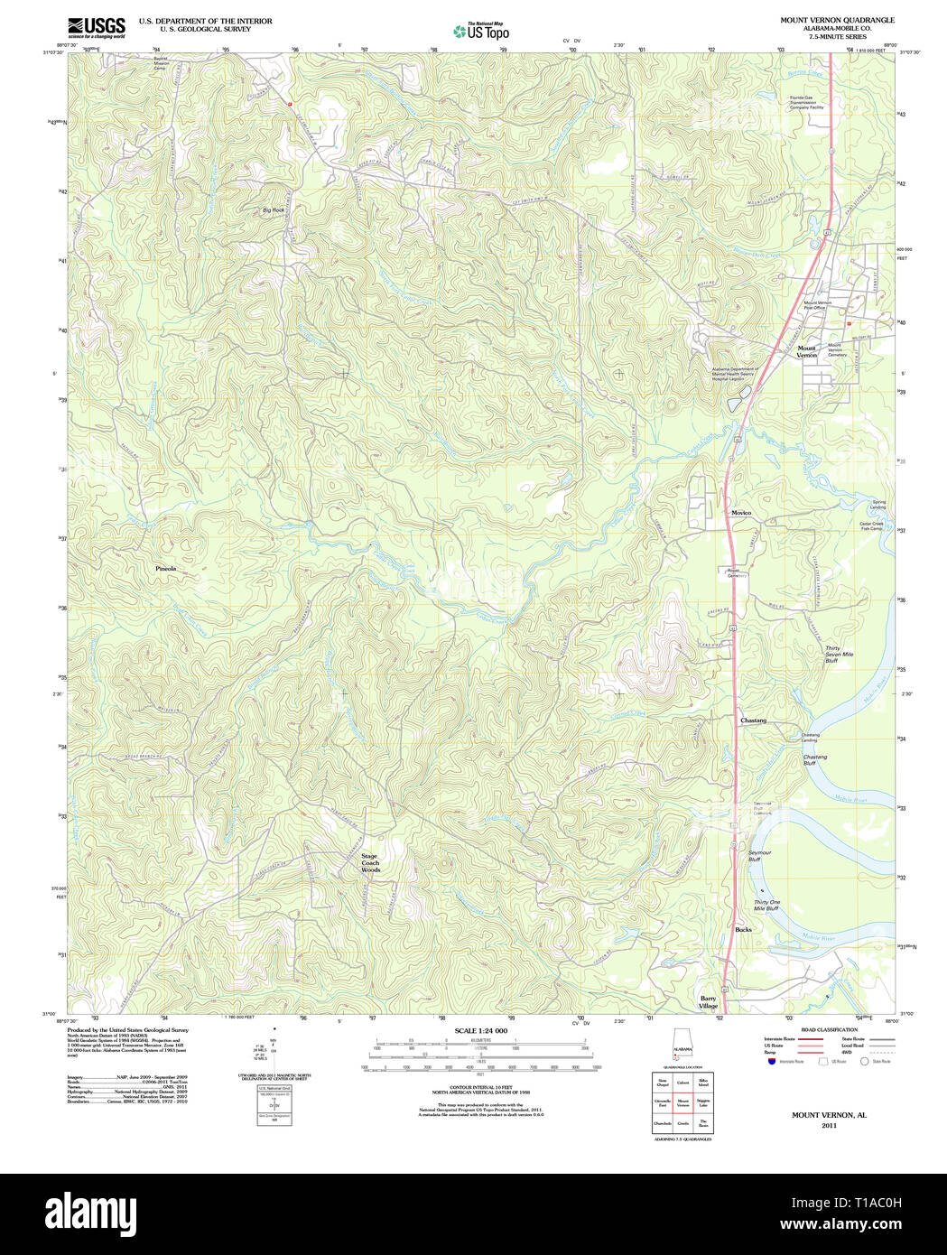 Vernon alabama map hires stock photography and images Alamy