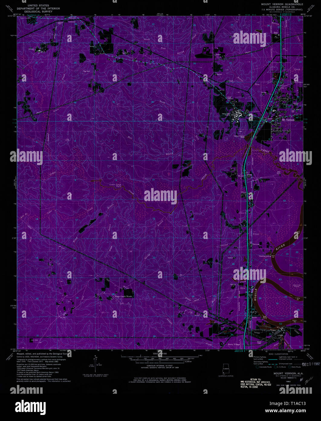 Vernon alabama map hires stock photography and images Alamy