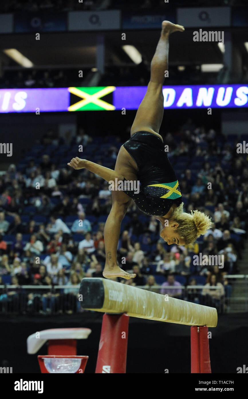 Danusia Francis Jam Competing In The Beam Section Of The