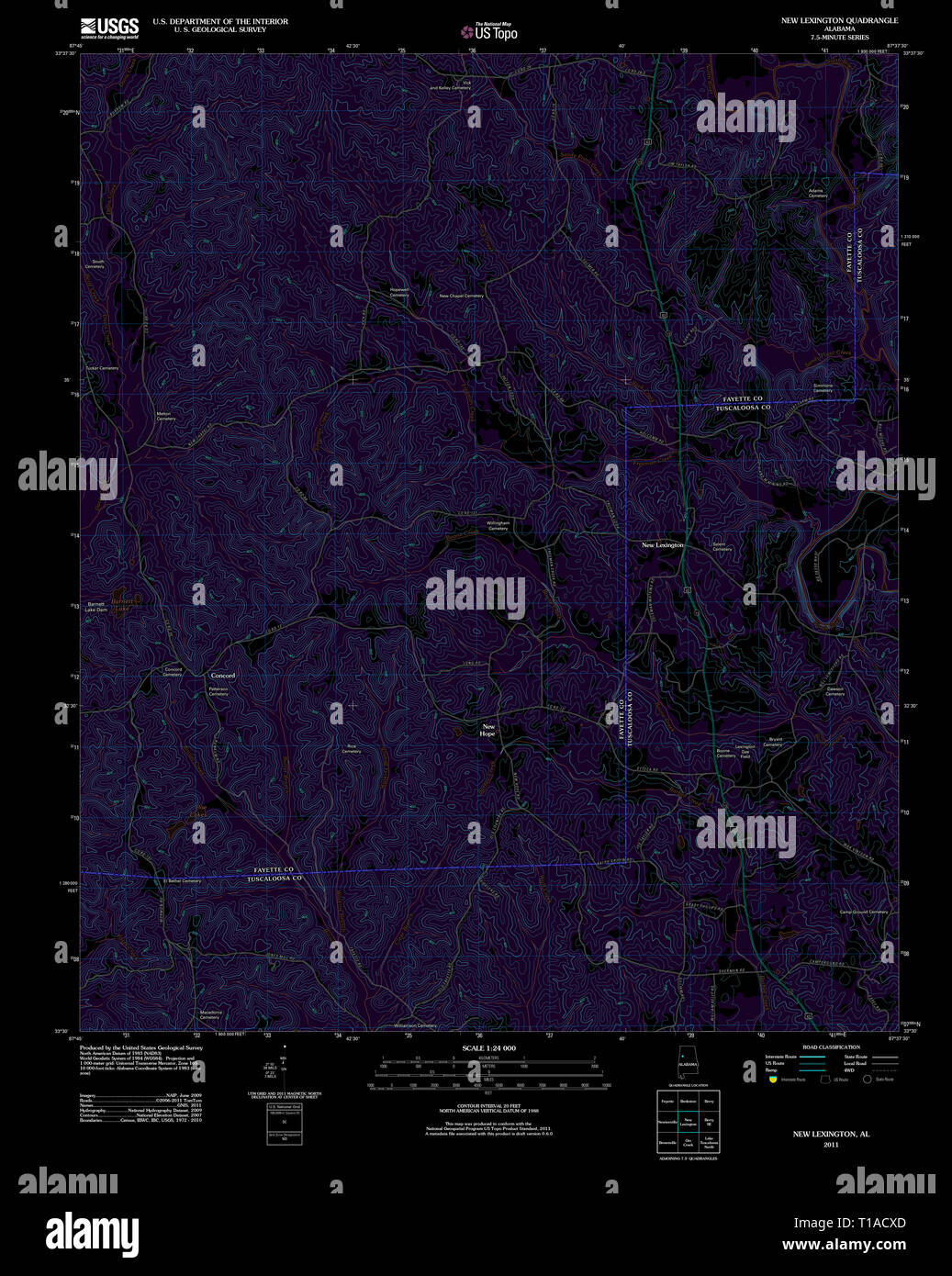 Map of new lexington hires stock photography and images Alamy