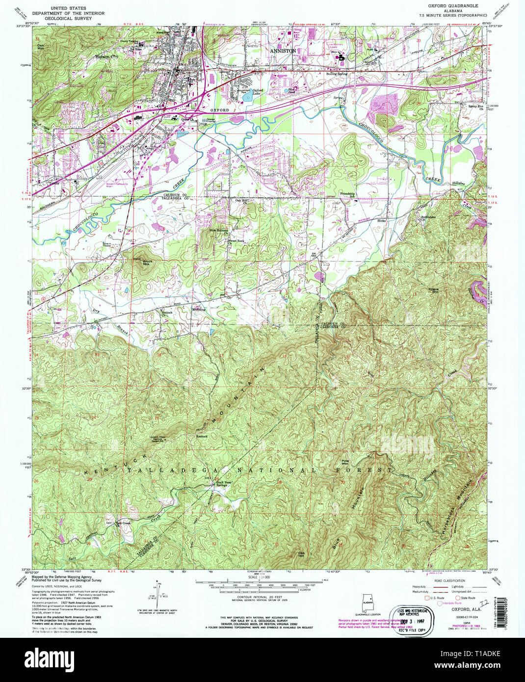Oxford alabama map hires stock photography and images Alamy