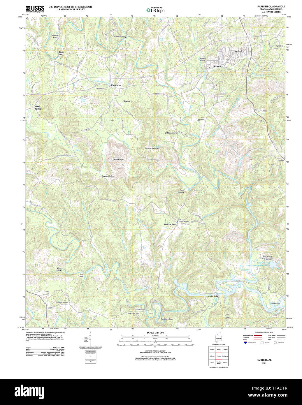 Map of parrish hires stock photography and images Alamy