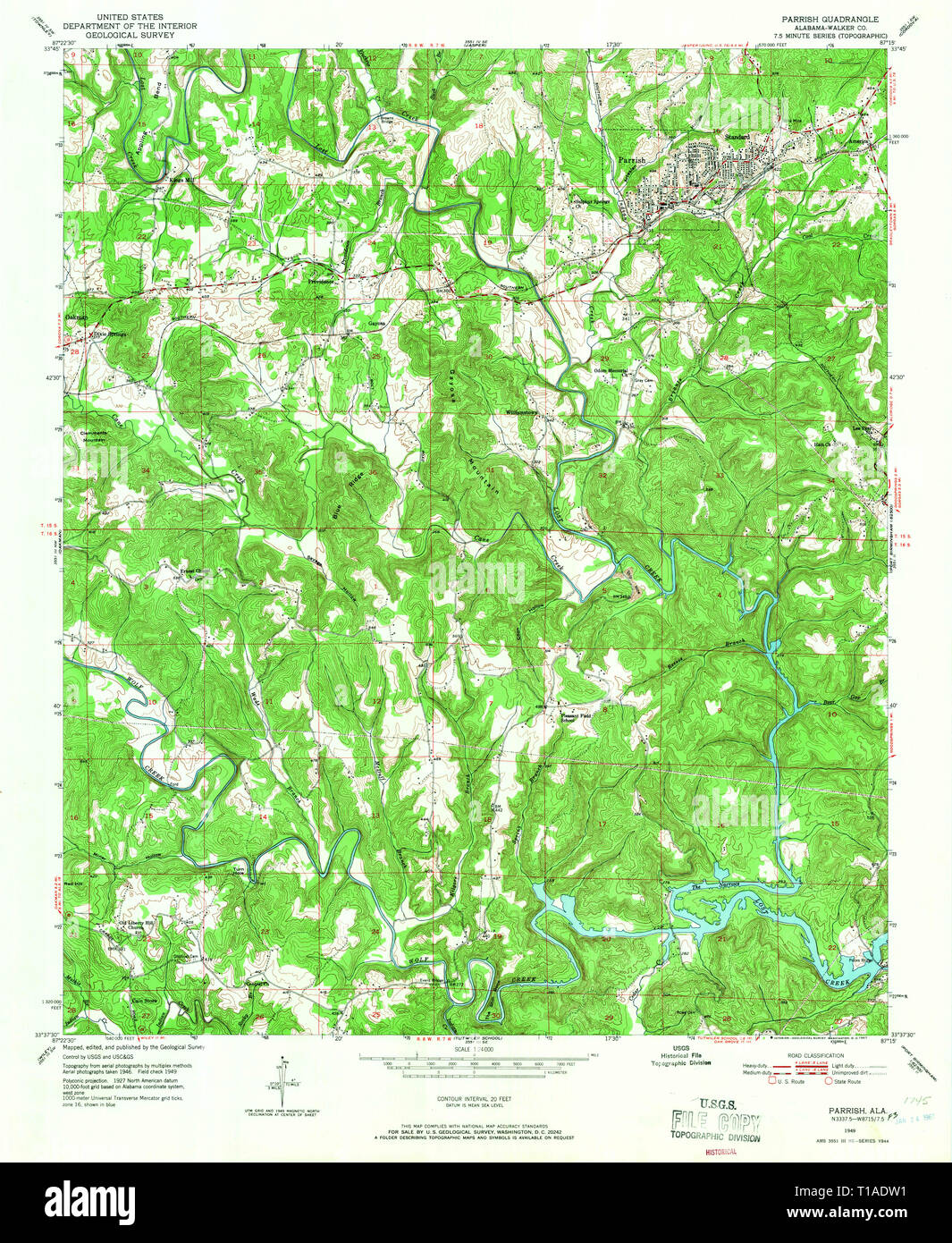 Map of parrish hires stock photography and images Alamy
