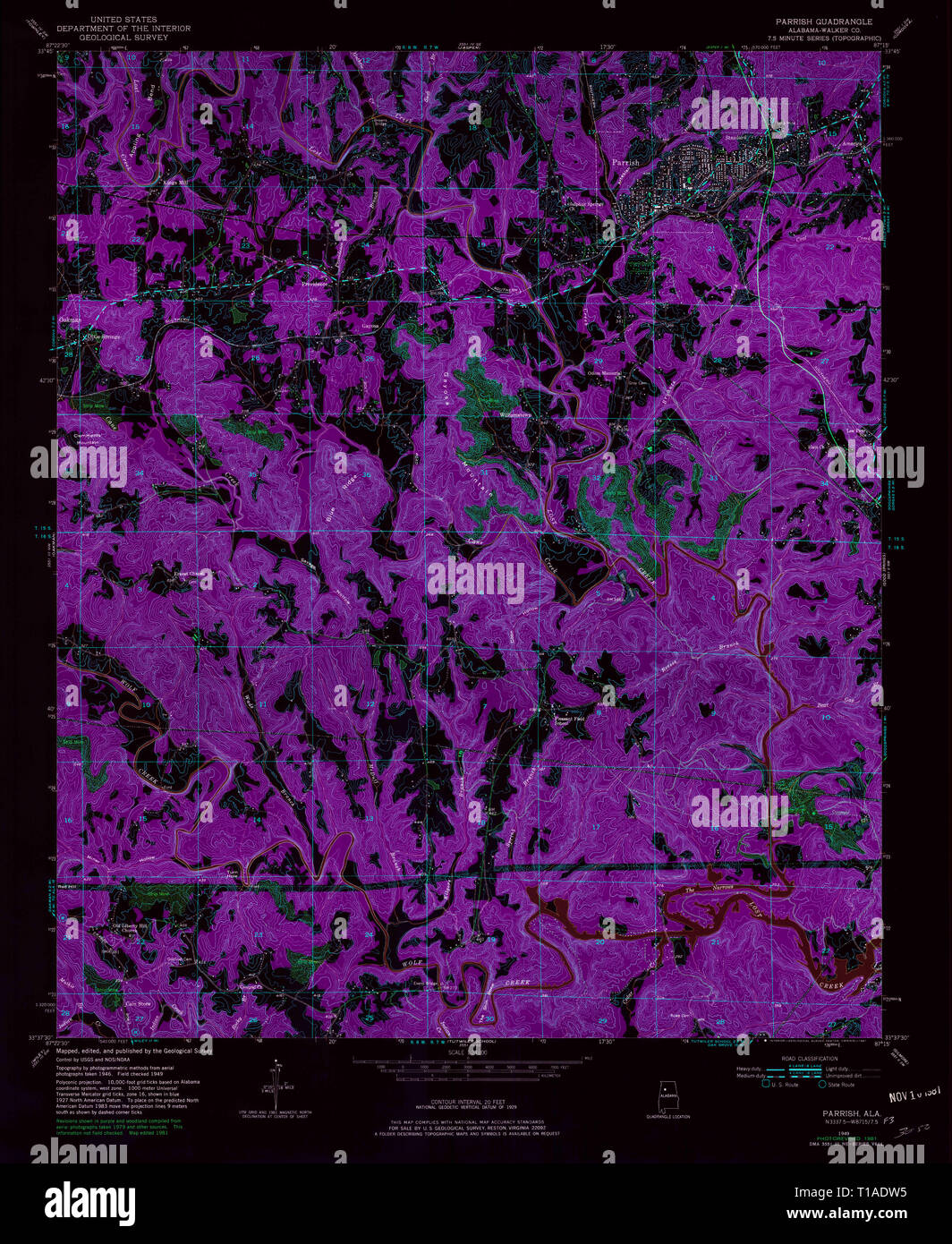 Map of parrish hires stock photography and images Alamy