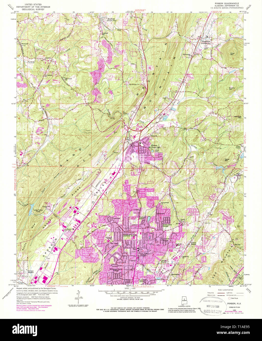 Map of pinson hi-res stock photography and images - Alamy