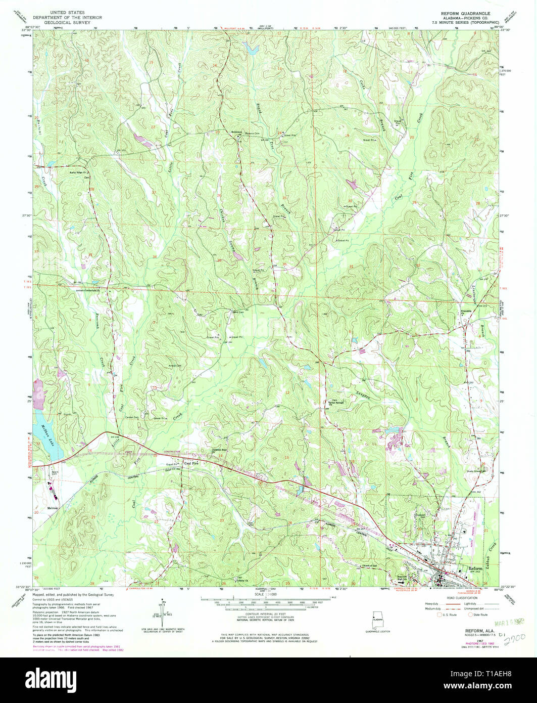 Reform alabama map hires stock photography and images Alamy