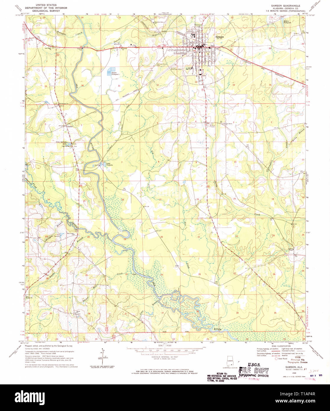 Samson alabama map Cut Out Stock Images & Pictures - Alamy