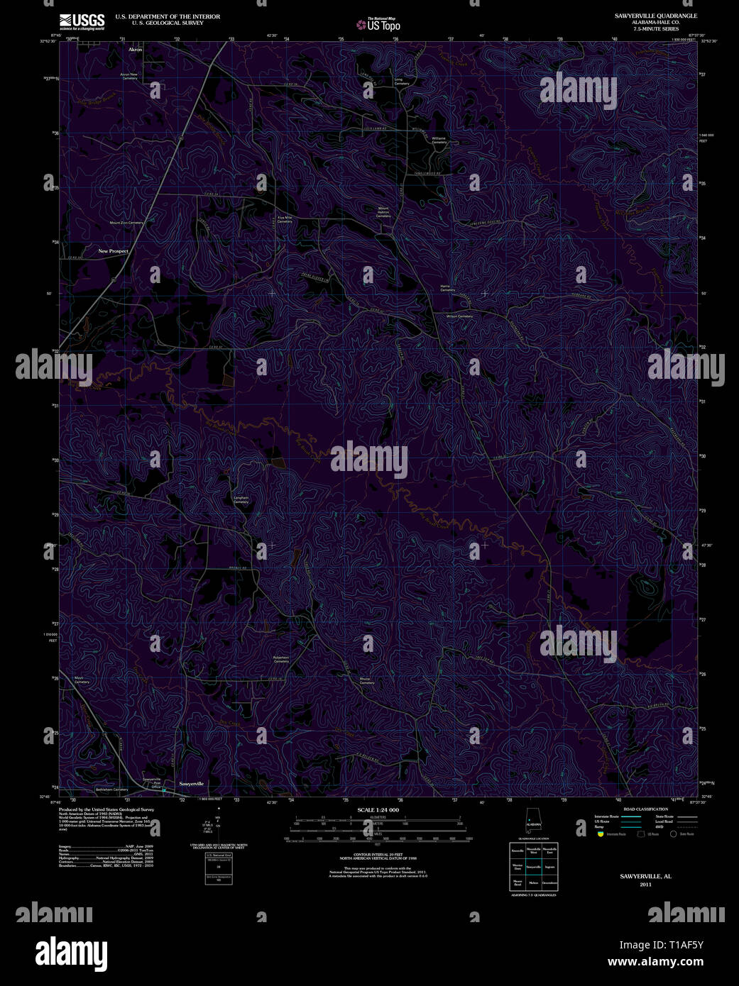 Map of sawyerville hires stock photography and images Alamy
