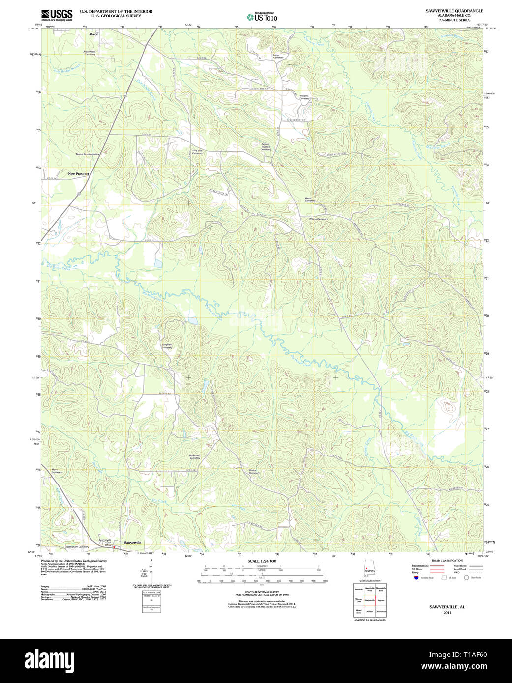 Sawyerville map hires stock photography and images Alamy