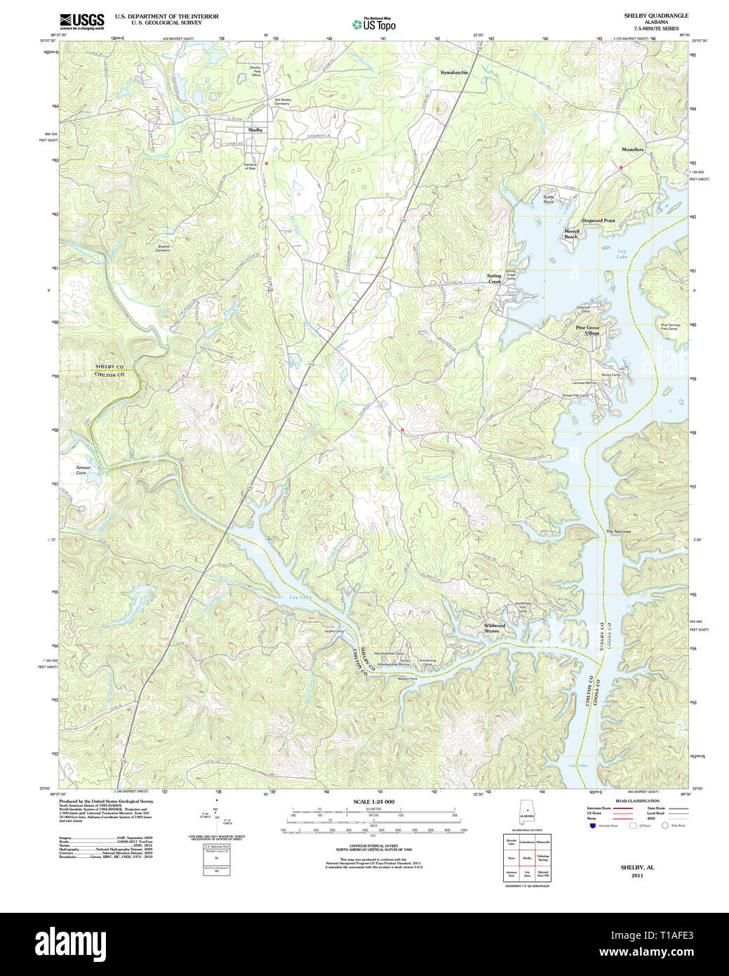 Shelby map hires stock photography and images Alamy