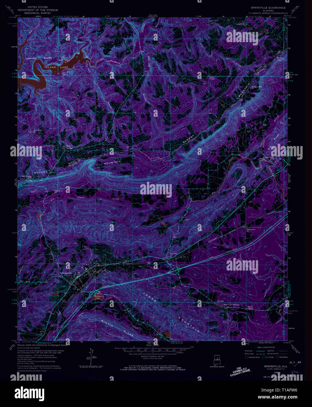 Springville map hires stock photography and images Alamy