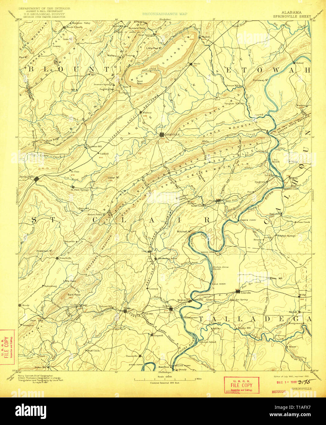 Map of springville hires stock photography and images Alamy