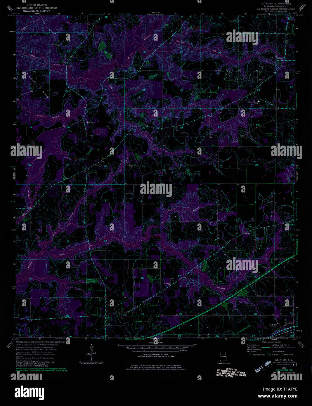 St elmo map hires stock photography and images Alamy