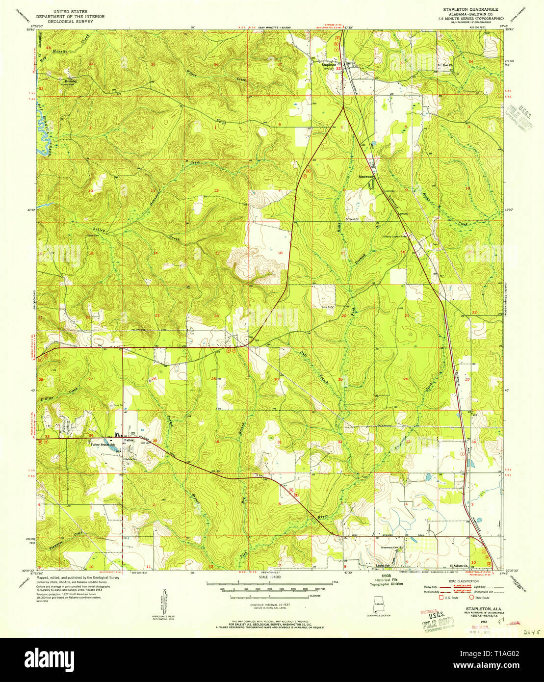 Stapleton map hires stock photography and images Alamy