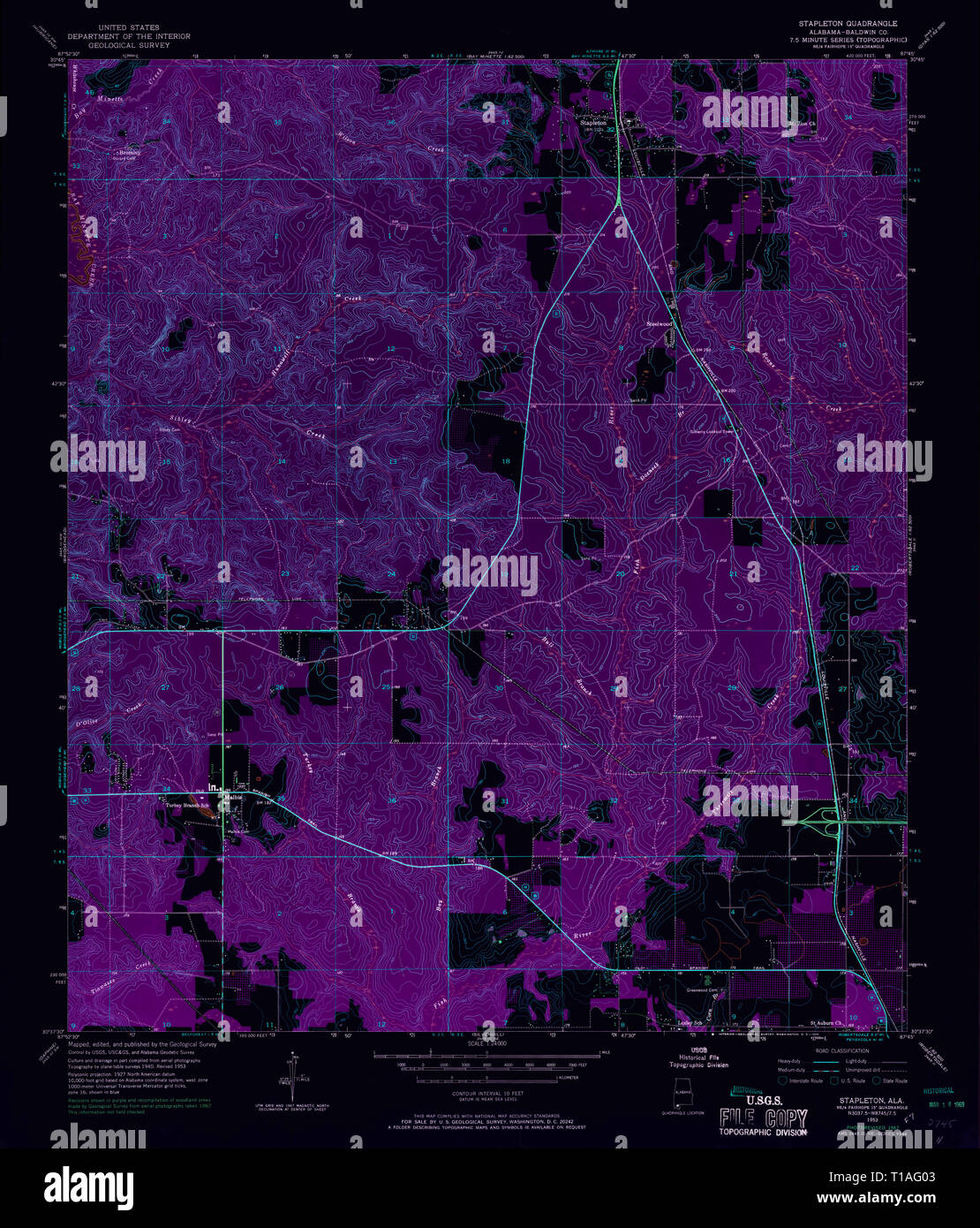 Stapleton map hires stock photography and images Alamy