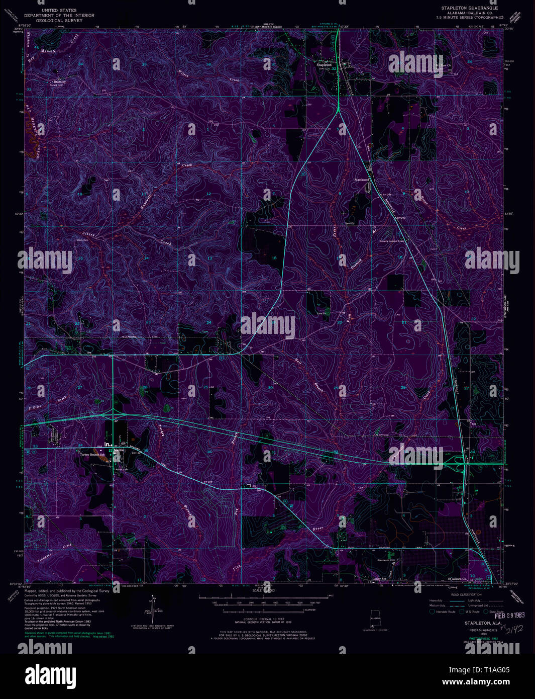 Stapleton map hires stock photography and images Alamy