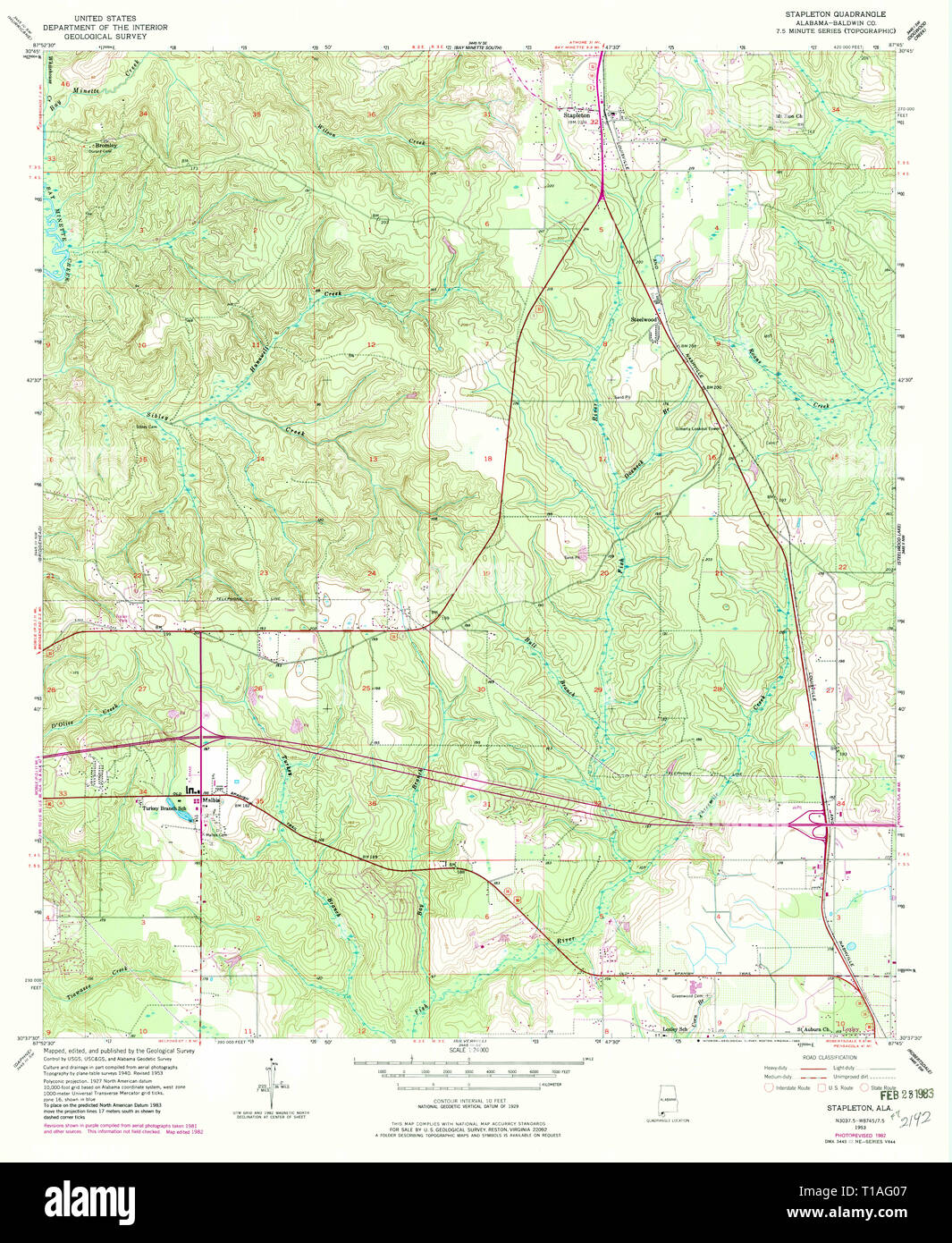 Stapleton map hires stock photography and images Alamy