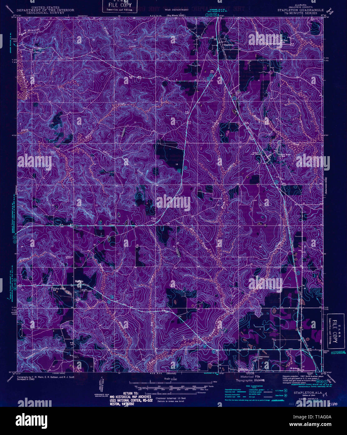 Stapleton map hires stock photography and images Alamy