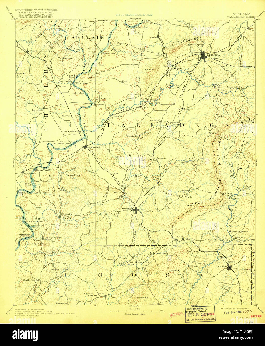 Map of talladega hires stock photography and images Alamy